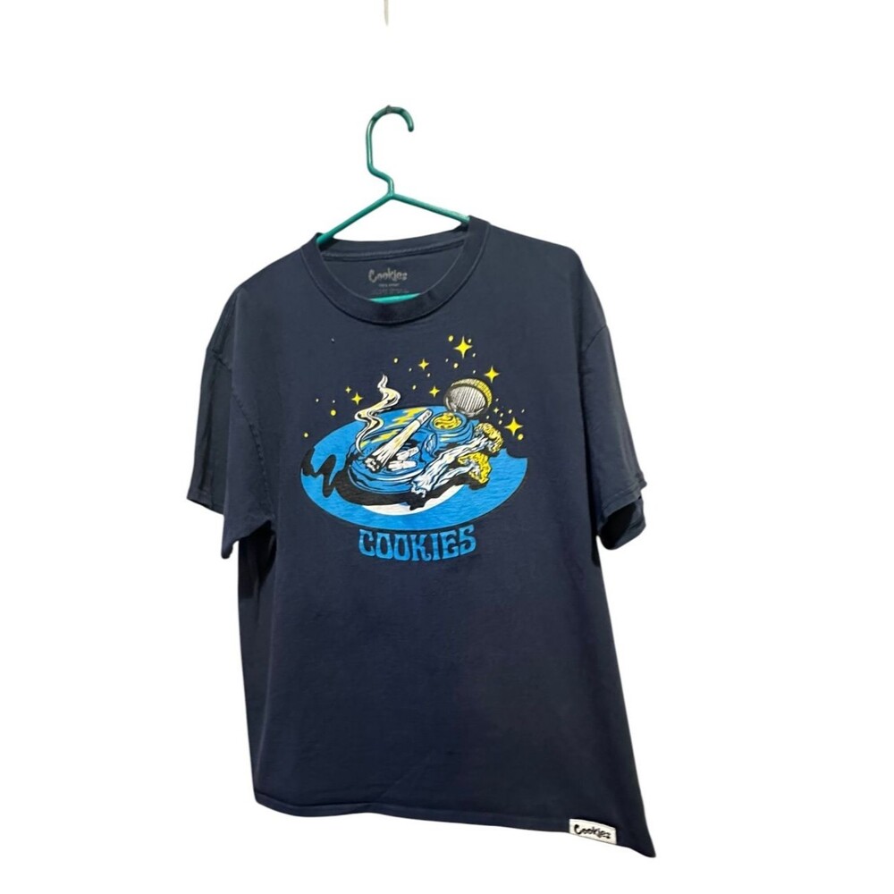 Cookies SF Navy Blue T Shirt Size XL Pre Roll 420 Vibes Bay Area
